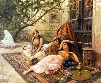 unknow artist Arab or Arabic people and life. Orientalism oil paintings  505 oil painting image